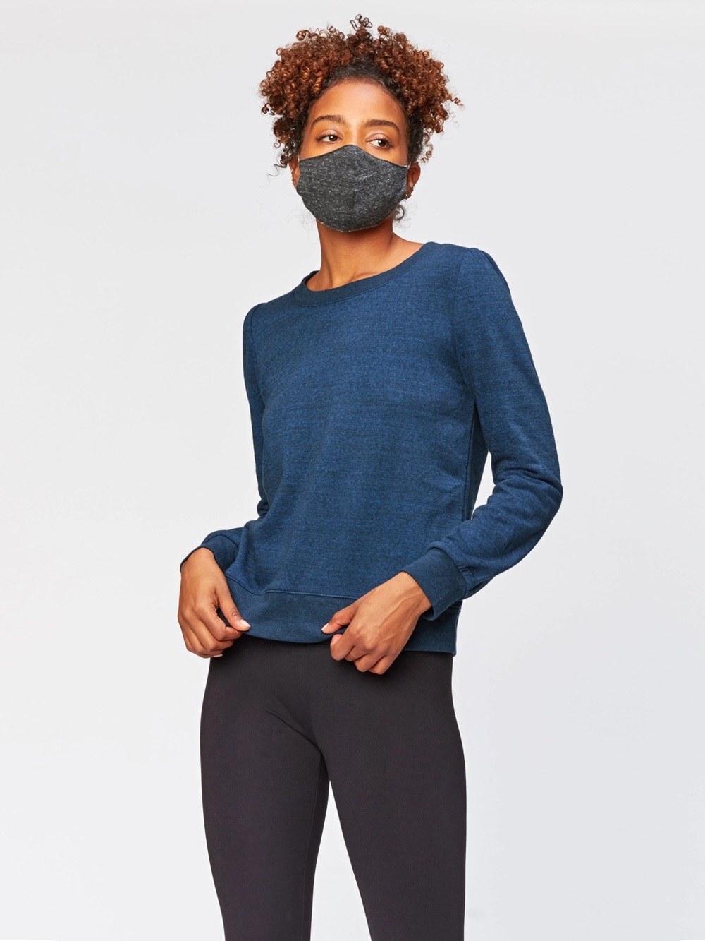 NWT Threads 4 Thought Joslyn Triblend Fleece Pullover - Midnight